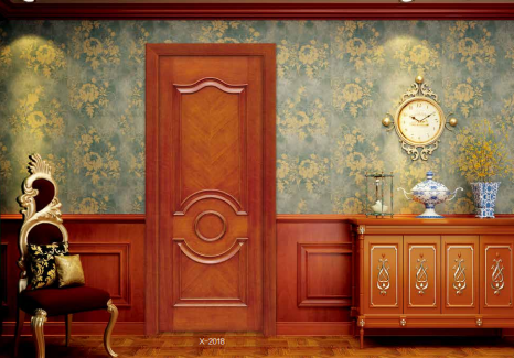 廠價熱銷鑫順來X-1018拼貼帶扣線實(shí)木烤漆門