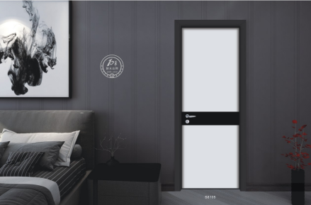 2020年新款X-3012輕奢混搭實木烤漆門