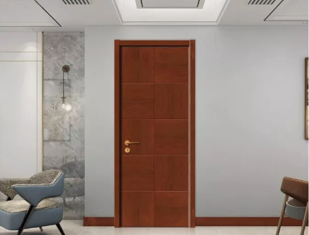 新款上市愉心X-4087拼貼實(shí)木烤漆門