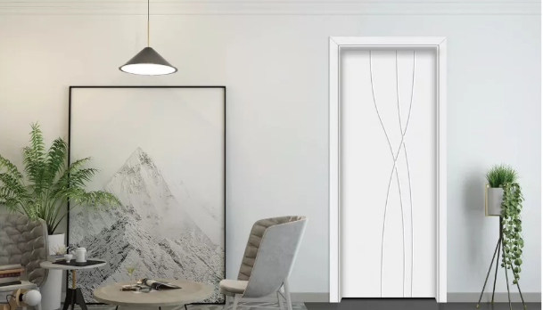 廠價(jià)直銷(xiāo)鑫順來(lái)X5012平開(kāi)雕花實(shí)木烤漆門(mén)