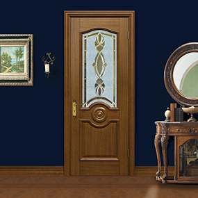 廠價直銷鑫順來X-6015平開外扣實(shí)木烤漆門