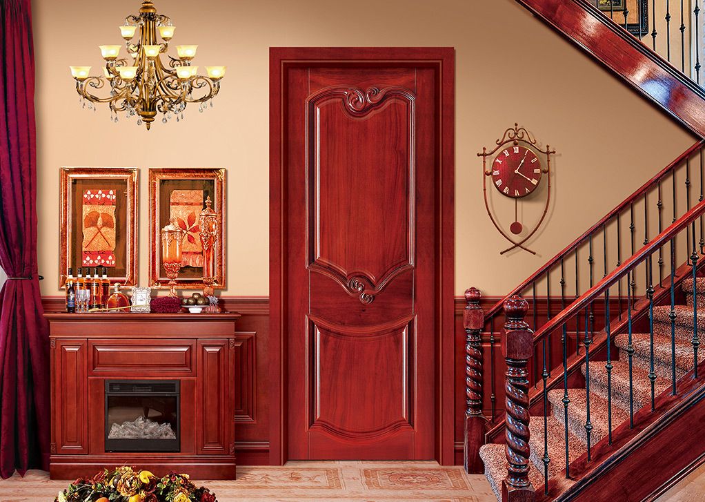 廠價直銷鑫順來X-7008平開外扣實(shí)木烤漆門