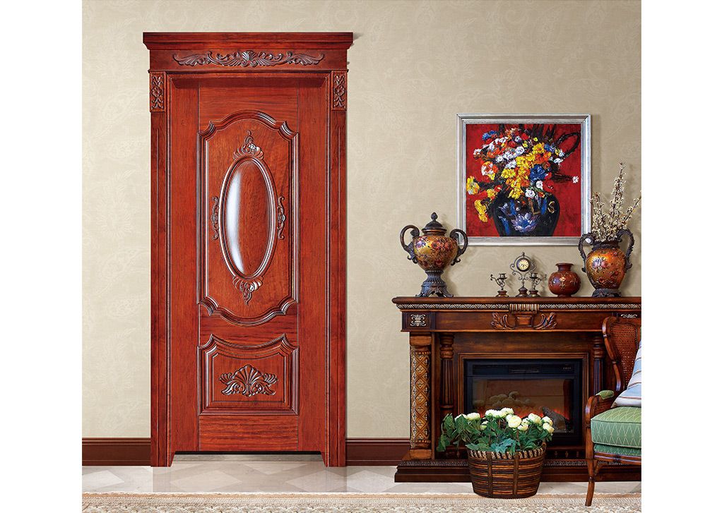 廠價直銷鑫順來X-7009平開外扣實(shí)木烤漆門