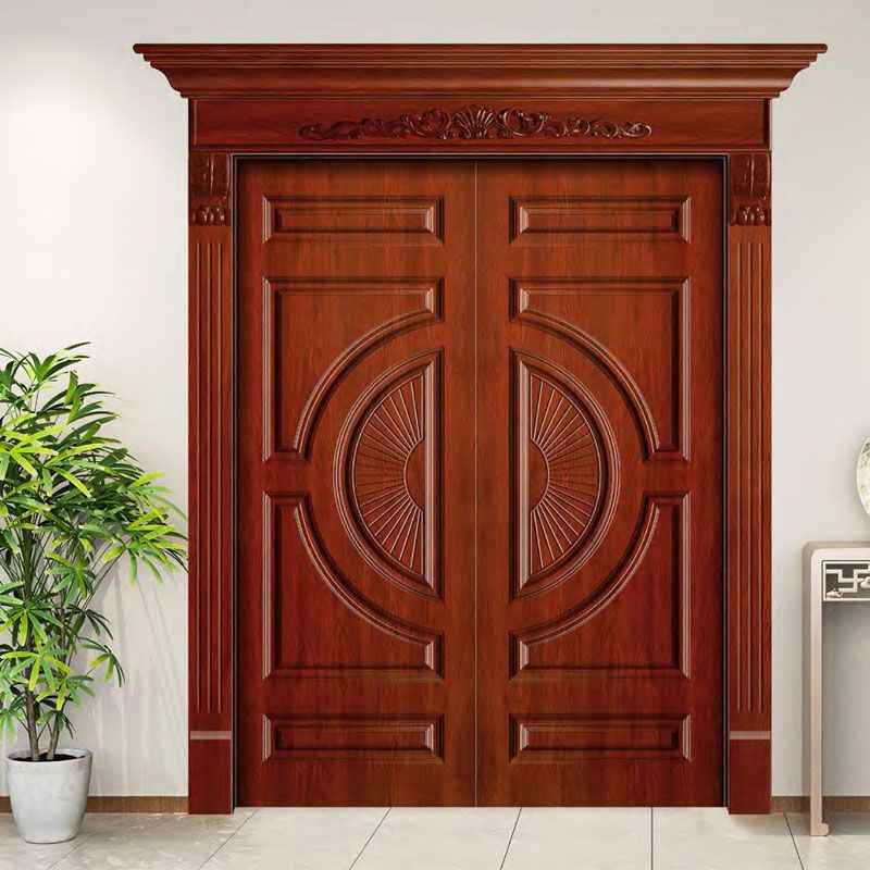 廠價直銷鑫順來X-7015平開復(fù)古實(shí)木烤漆門