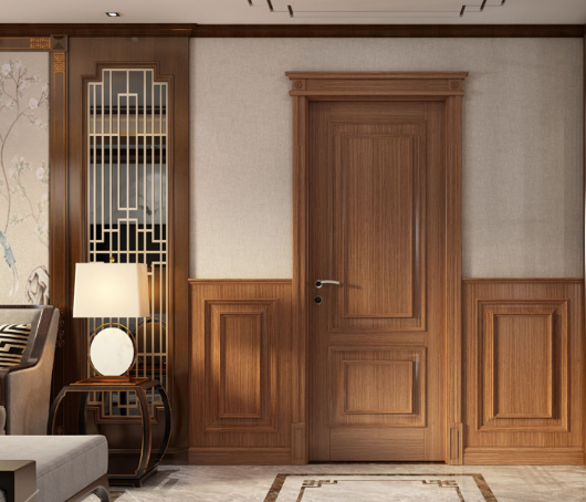 新款上市鑫順來(lái)X-8039平開實(shí)木烤漆門