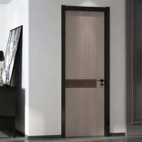 廠價直銷鑫順來X-8048平開拼貼實木烤漆門