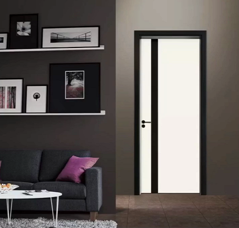 廠價直銷鑫順來X-8096平開叉色實木烤漆門