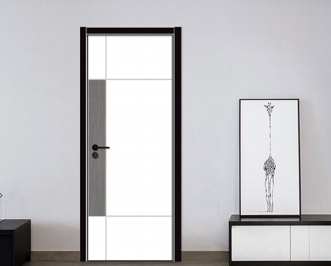 廠價直銷鑫順來X-8123平開叉色實木烤漆門