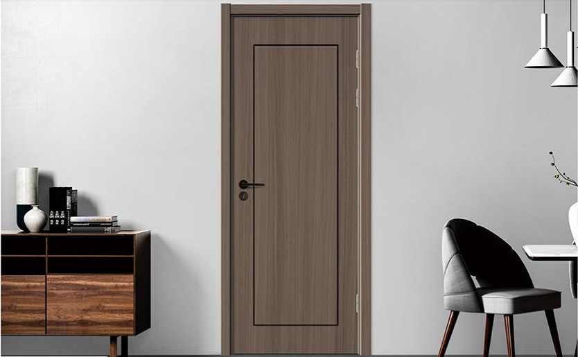 新品推薦零度鑫順來(lái)X-9005平開鑲金屬條實(shí)木烤漆門