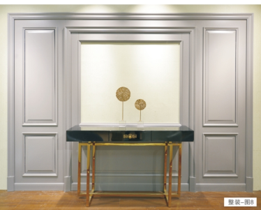 廠價(jià)直銷鑫順來(lái)木門品牌XSL-2110實(shí)色豪華電視墻