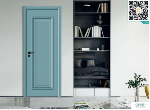 廠價新款鑫順來21-101掃碼豪華扣線地中海式木門，掃二維碼看裝修風格