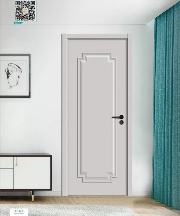 廠價新款鑫順來21-109掃碼帶扣線木門，掃二維碼看裝修風格